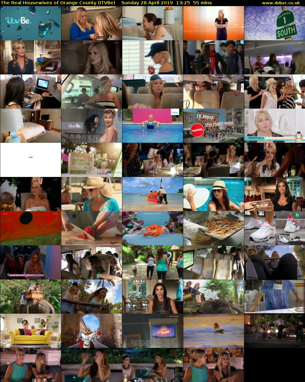 The Real Housewives of Orange County (ITVBe) Sunday 28 April 2019 13:25 - 14:20