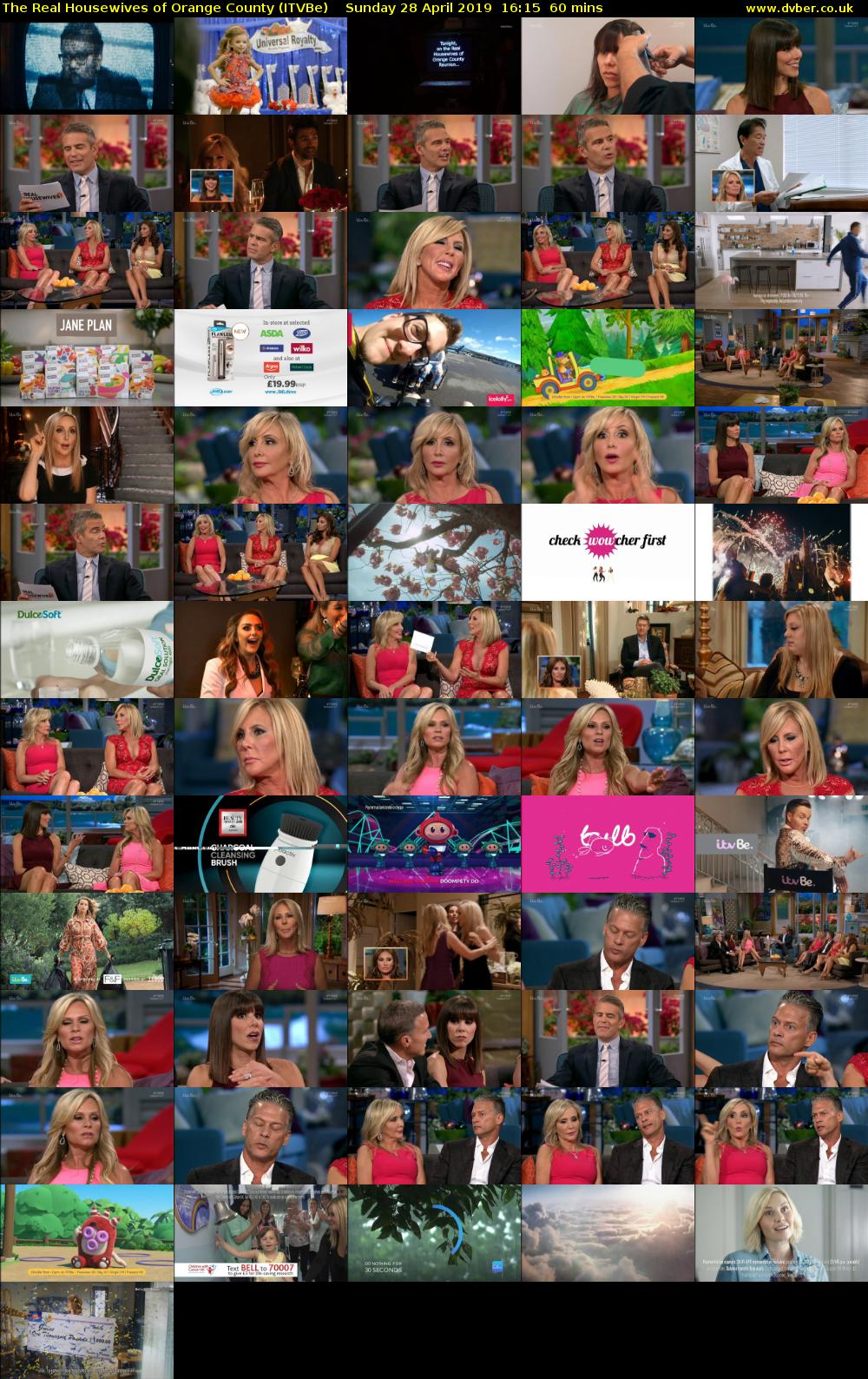 The Real Housewives of Orange County (ITVBe) Sunday 28 April 2019 16:15 - 17:15