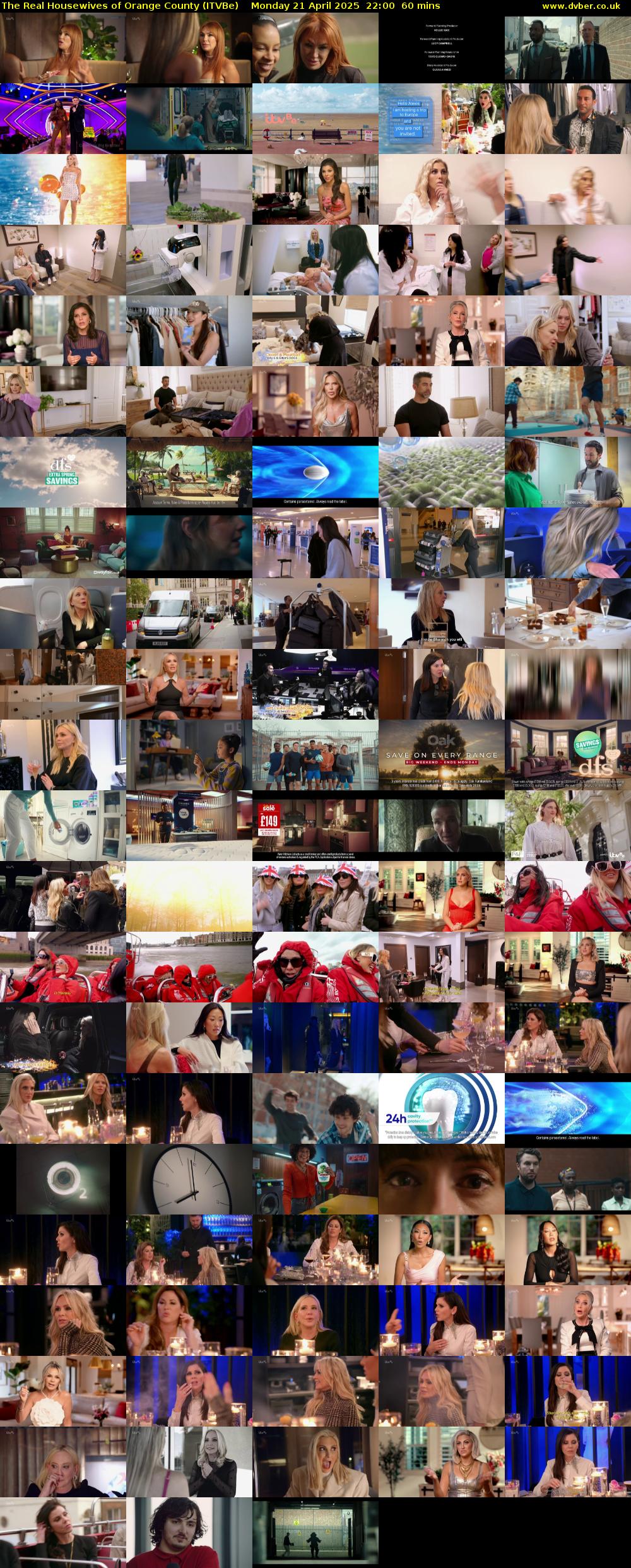 The Real Housewives of Orange County (ITVBe) Monday 21 April 2025 22:00 - 23:00