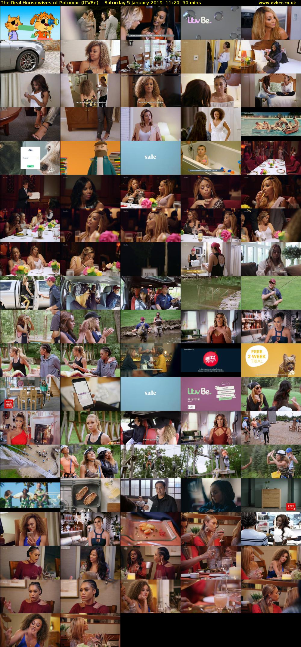 The Real Housewives of Potomac (ITVBe) Saturday 5 January 2019 11:20 - 12:10