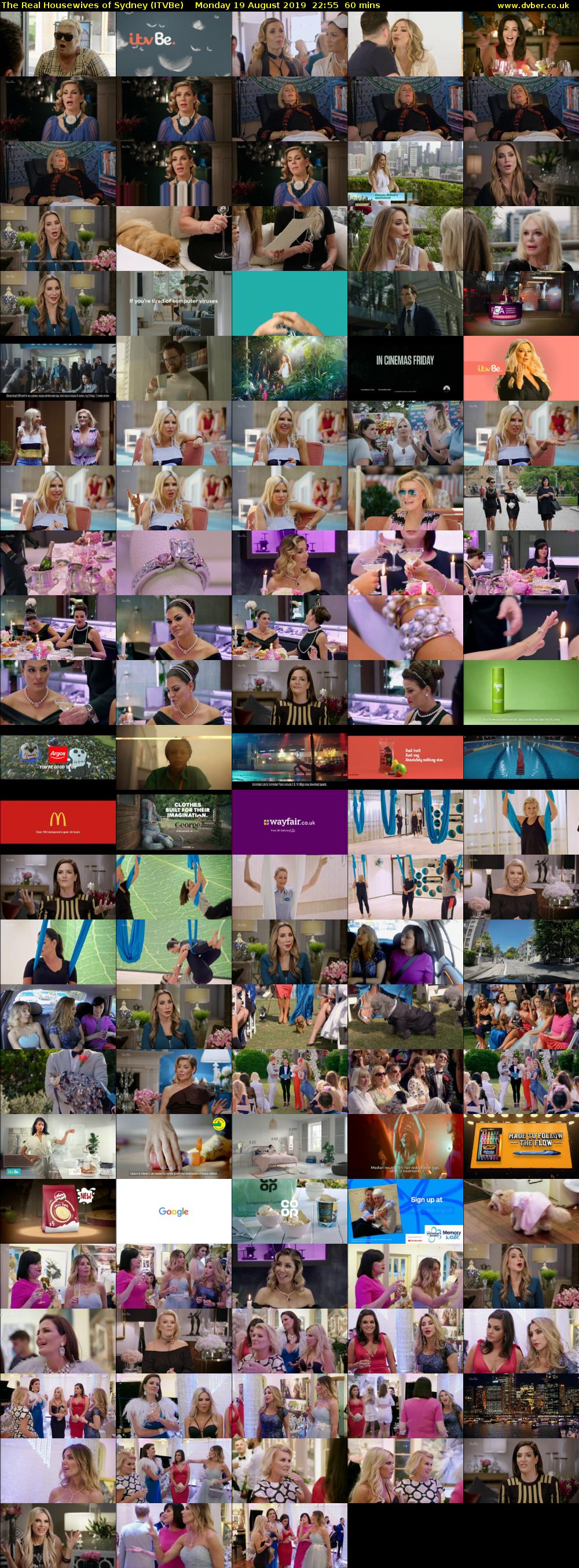 The Real Housewives of Sydney (ITVBe) Monday 19 August 2019 22:55 - 23:55