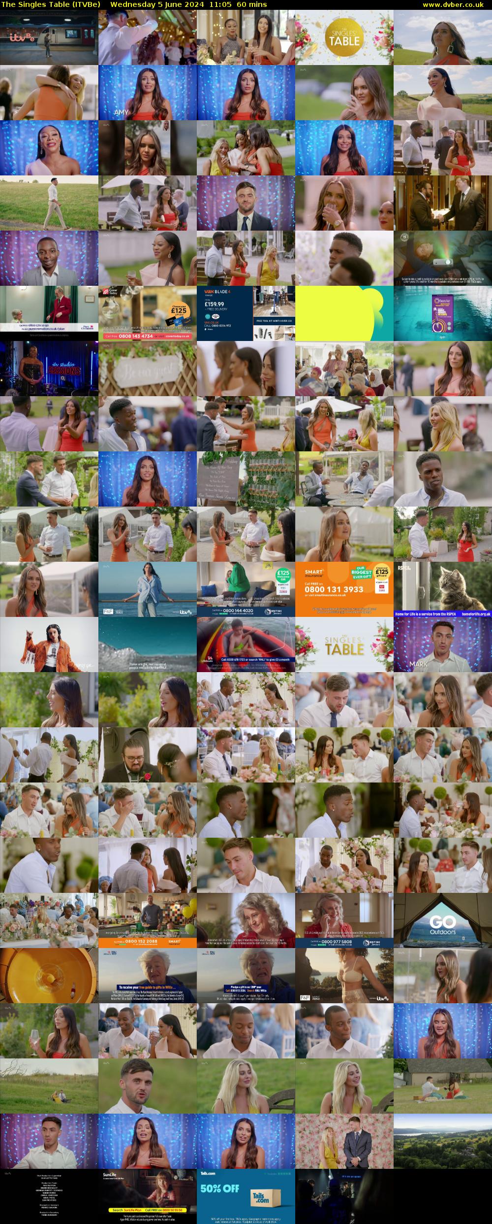 The Singles Table (ITVBe) Wednesday 5 June 2024 11:05 - 12:05