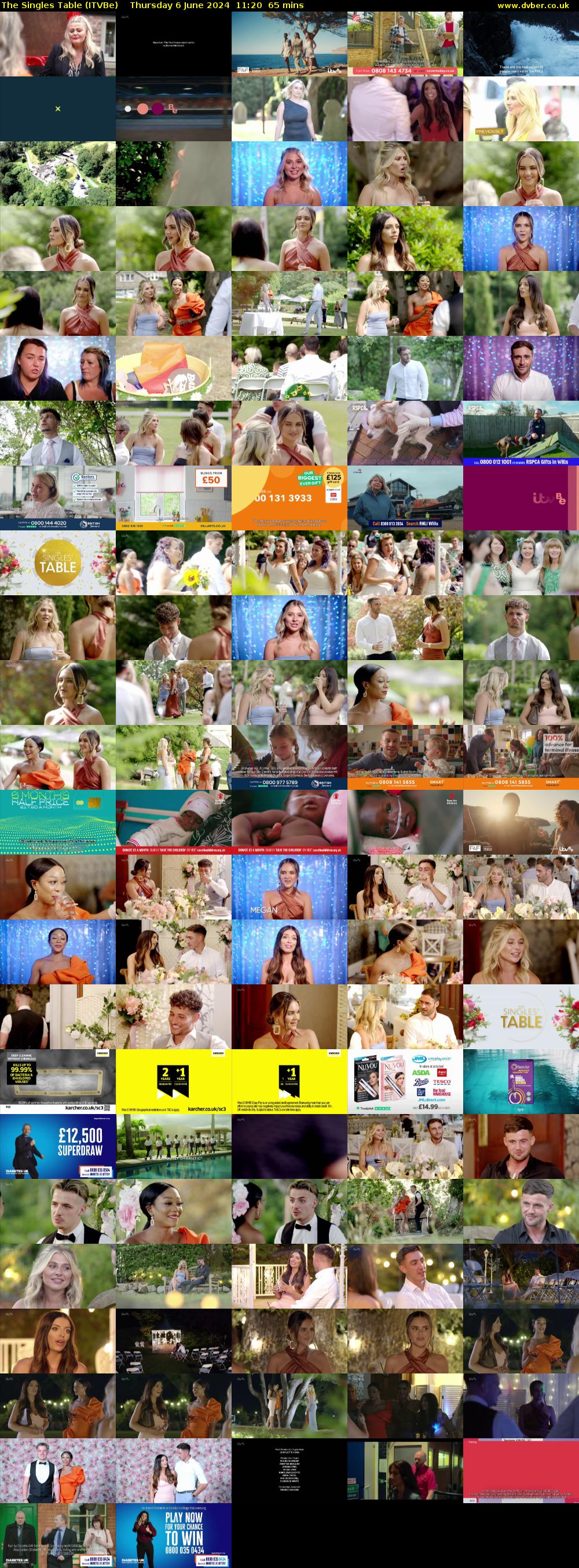 The Singles Table (ITVBe) Thursday 6 June 2024 11:20 - 12:25
