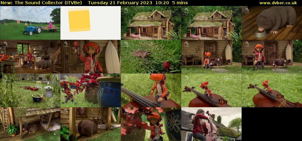 The Sound Collector (ITVBe) Tuesday 21 February 2023 10:20 - 10:25