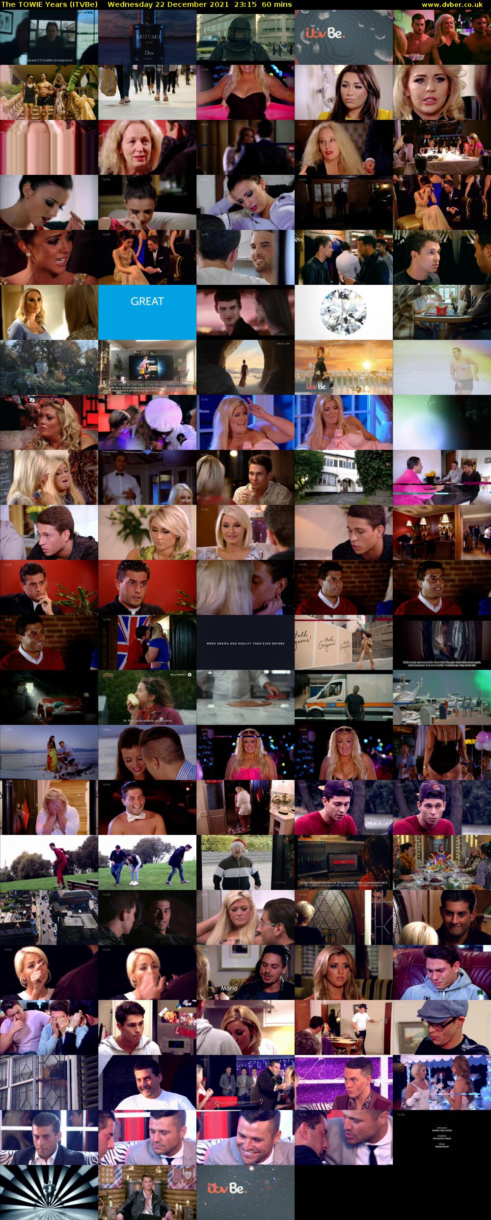 The TOWIE Years (ITVBe) Wednesday 22 December 2021 23:15 - 00:15