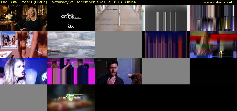 The TOWIE Years (ITVBe) Saturday 25 December 2021 23:00 - 00:00