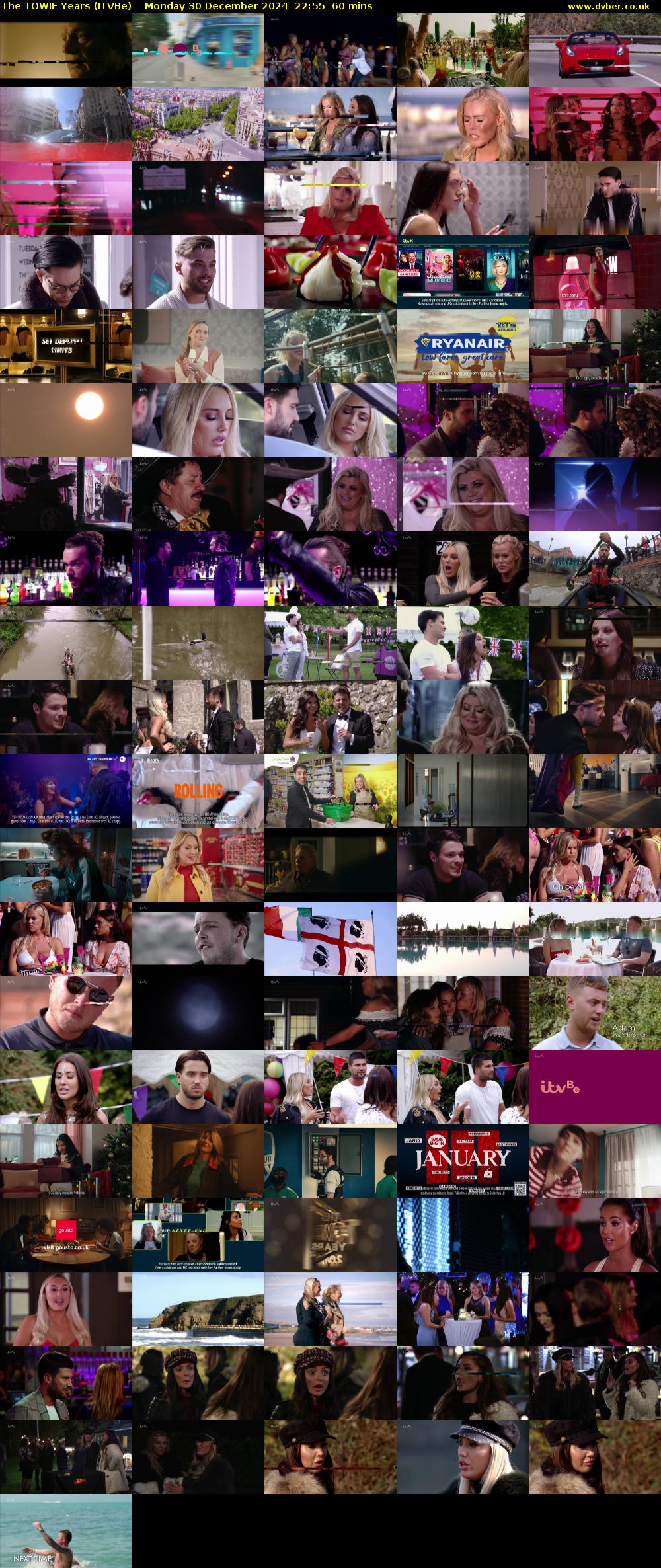 The TOWIE Years (ITVBe) Monday 30 December 2024 22:55 - 23:55