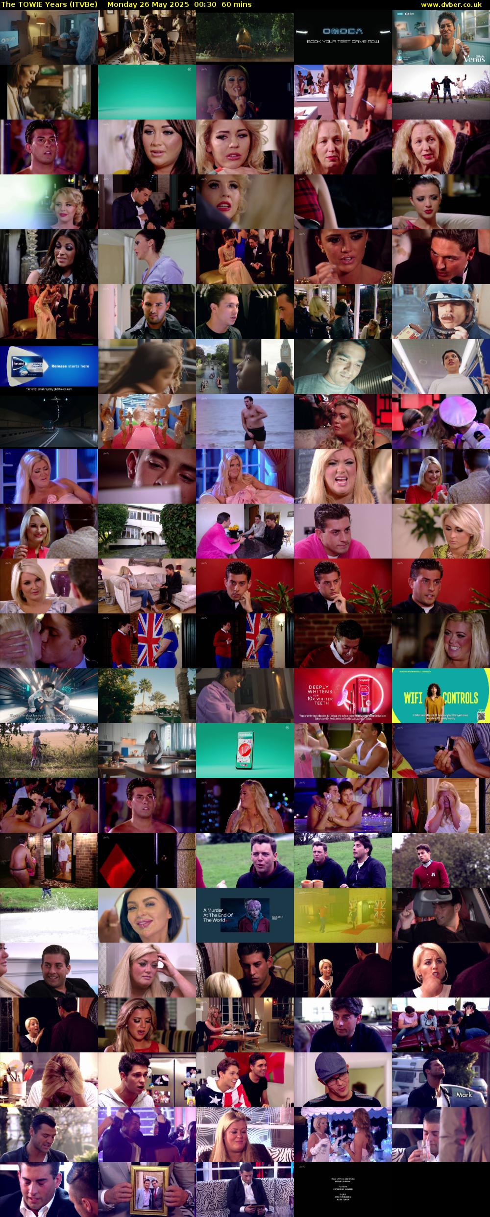 The TOWIE Years (ITVBe) Monday 26 May 2025 00:30 - 01:30