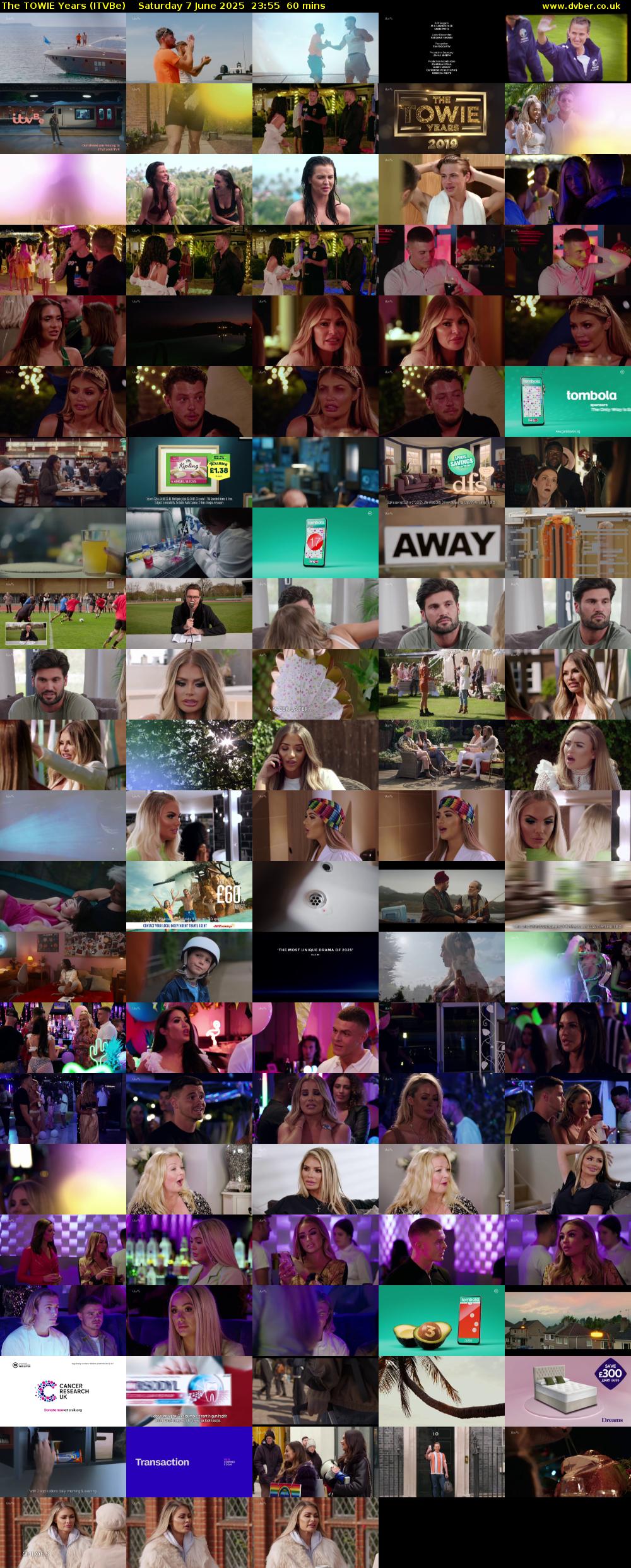 The TOWIE Years (ITVBe) Saturday 7 June 2025 23:55 - 00:55