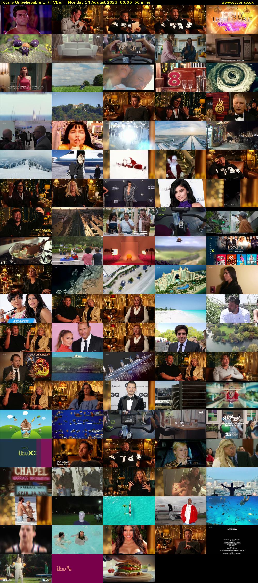 Totally Unbelievable:... (ITVBe) Monday 14 August 2023 00:00 - 01:00