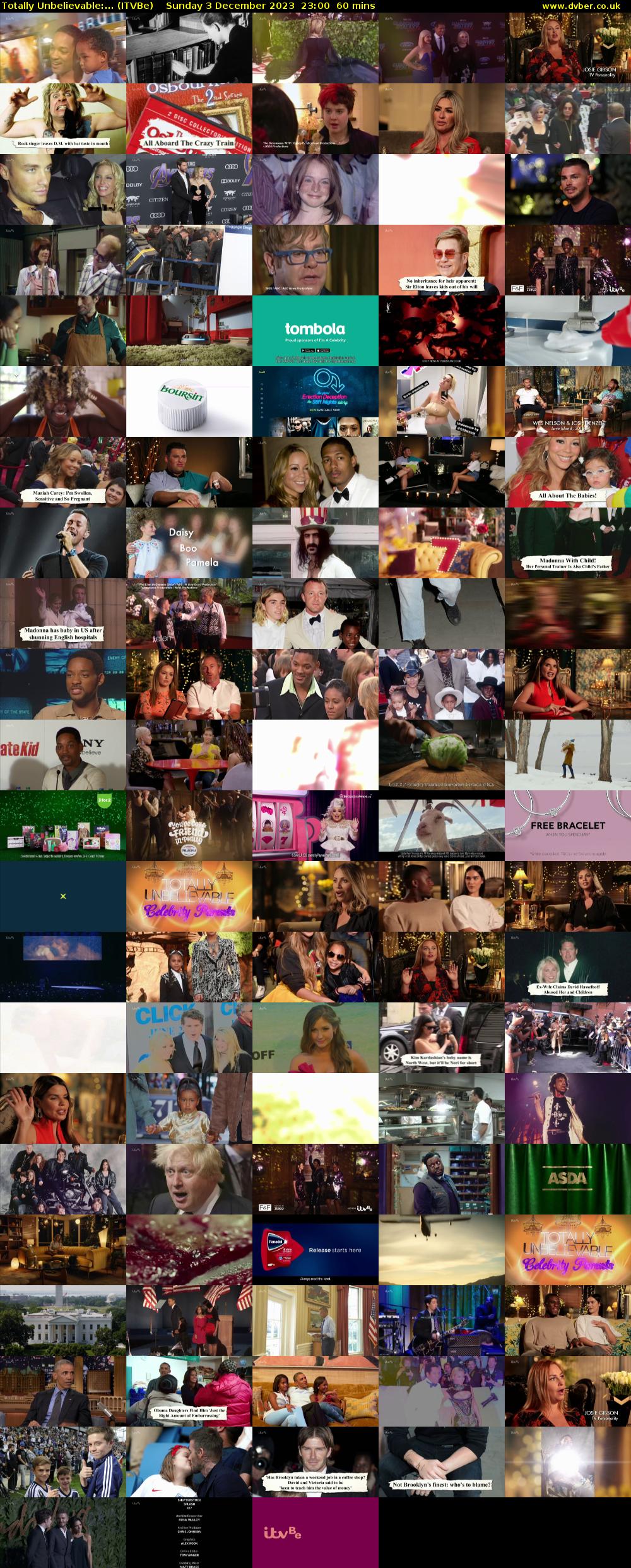 Totally Unbelievable:... (ITVBe) Sunday 3 December 2023 23:00 - 00:00