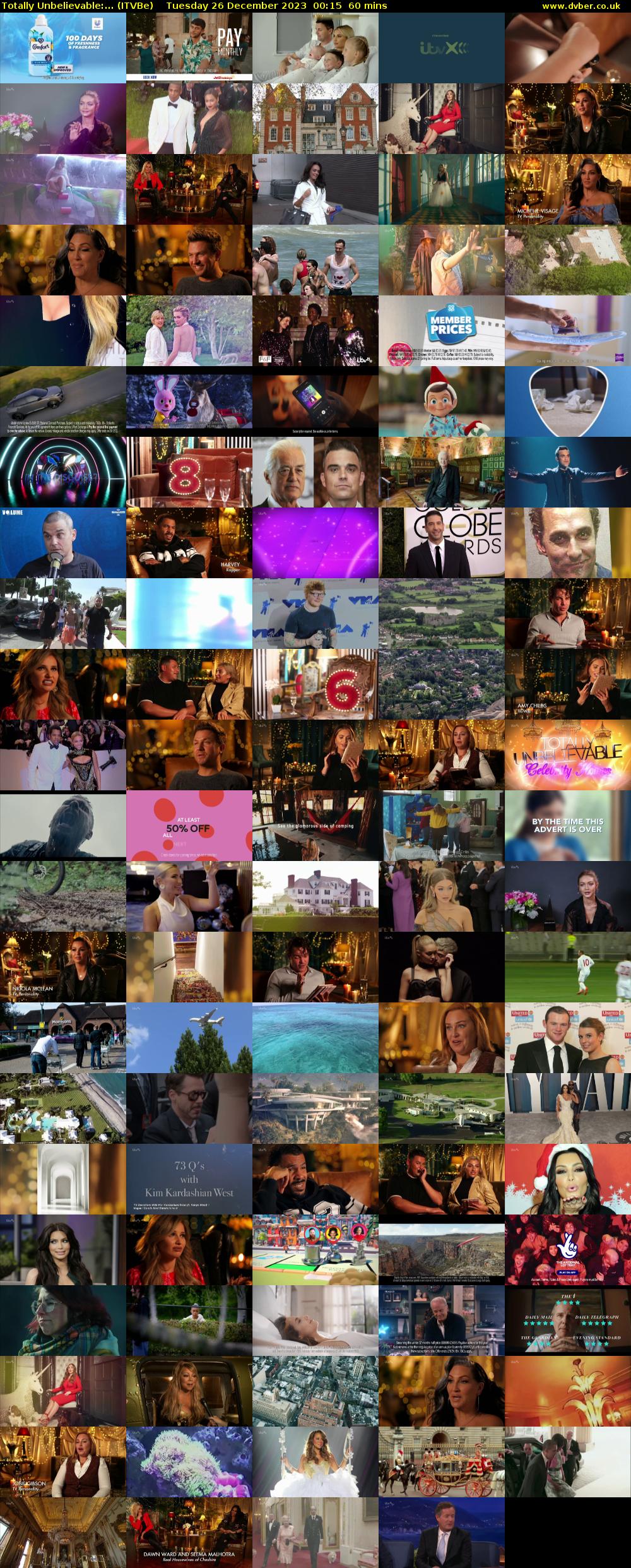 Totally Unbelievable:... (ITVBe) Tuesday 26 December 2023 00:15 - 01:15