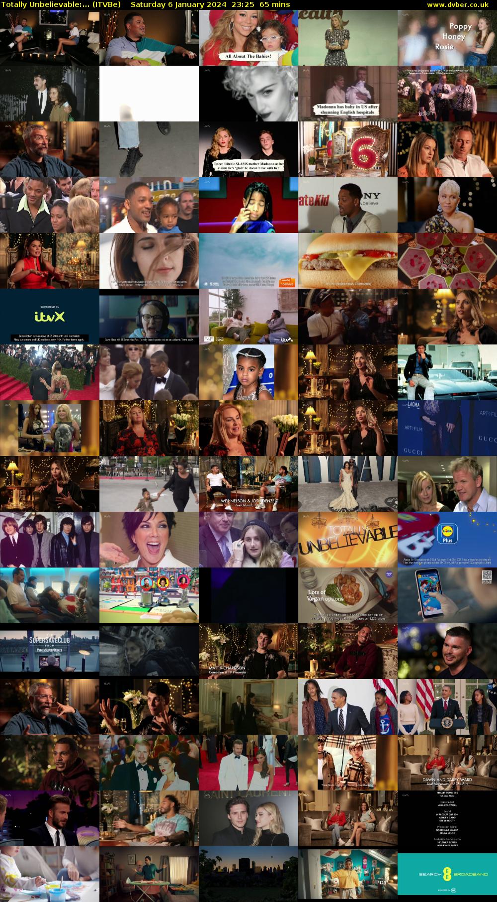 Totally Unbelievable:... (ITVBe) Saturday 6 January 2024 23:25 - 00:30
