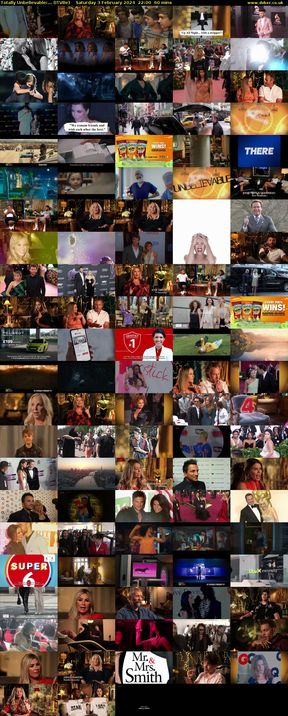 Totally Unbelievable:... (ITVBe) Saturday 3 February 2024 22:00 - 23:00