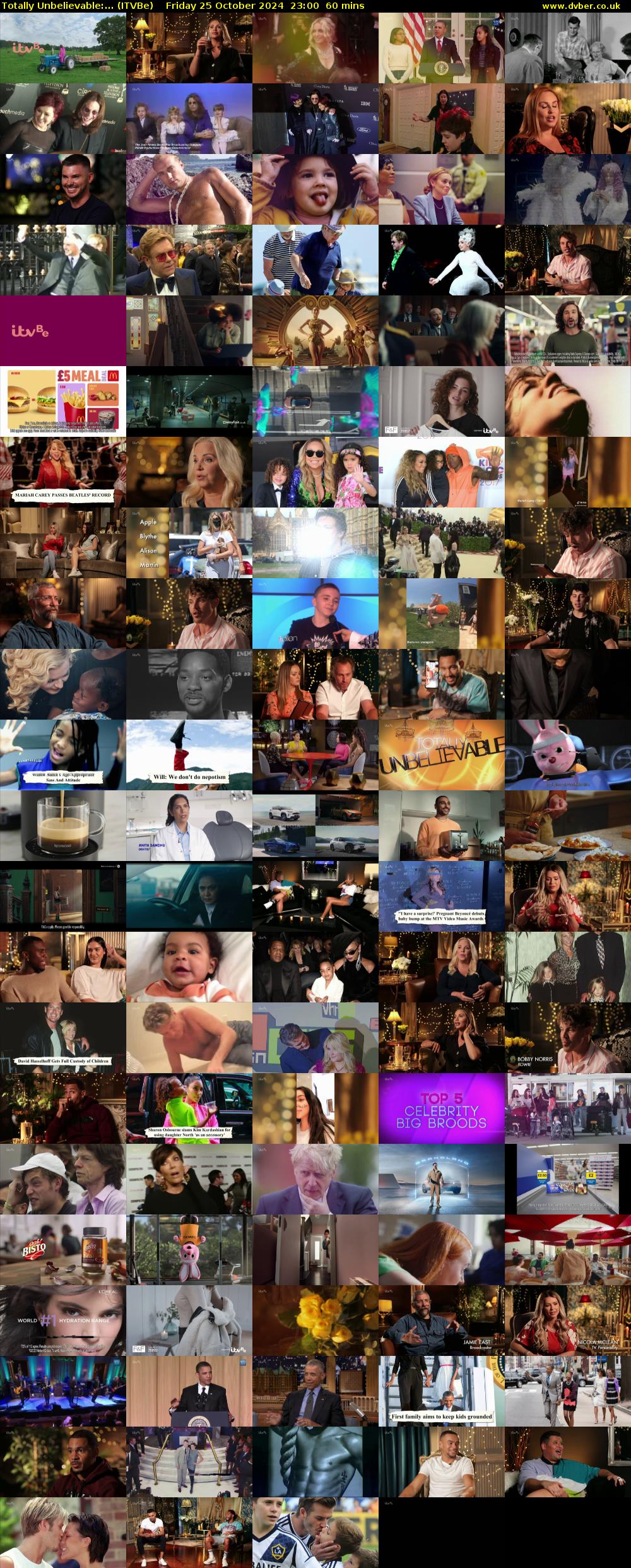 Totally Unbelievable:... (ITVBe) Friday 25 October 2024 23:00 - 00:00