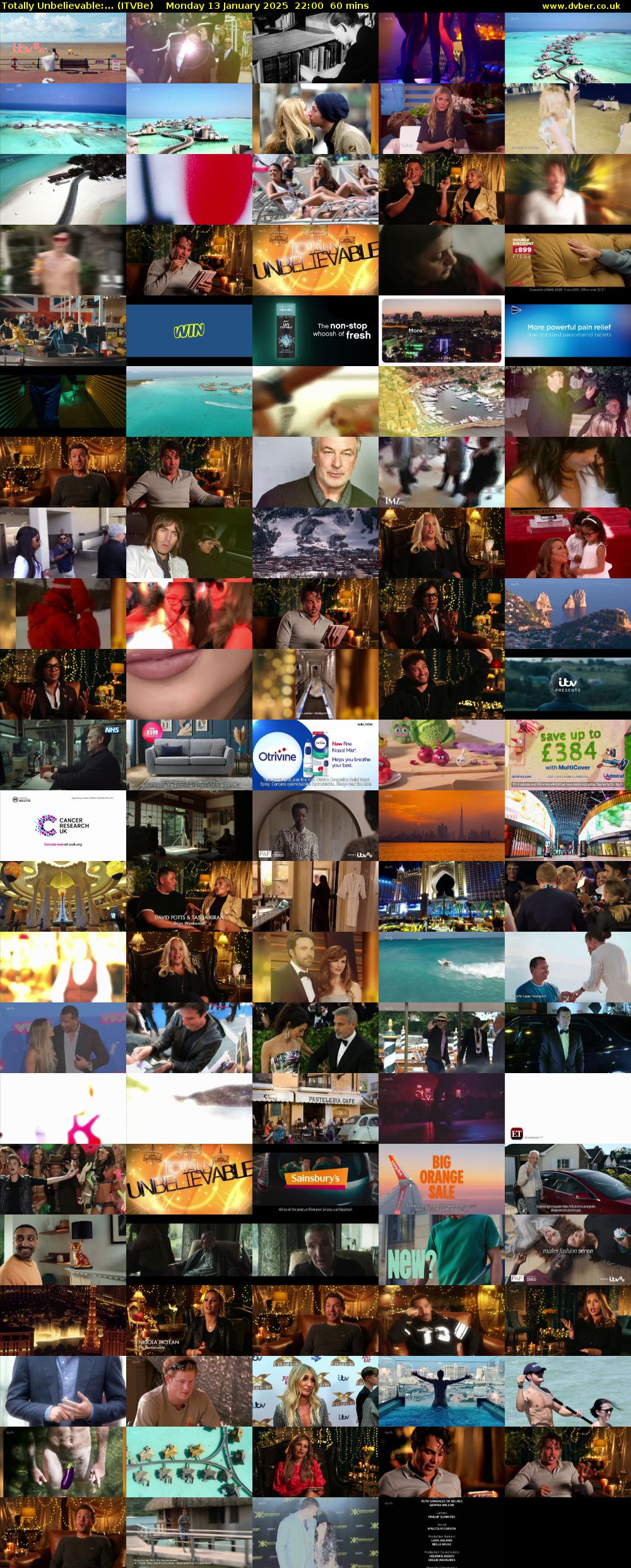 Totally Unbelievable:... (ITVBe) Monday 13 January 2025 22:00 - 23:00