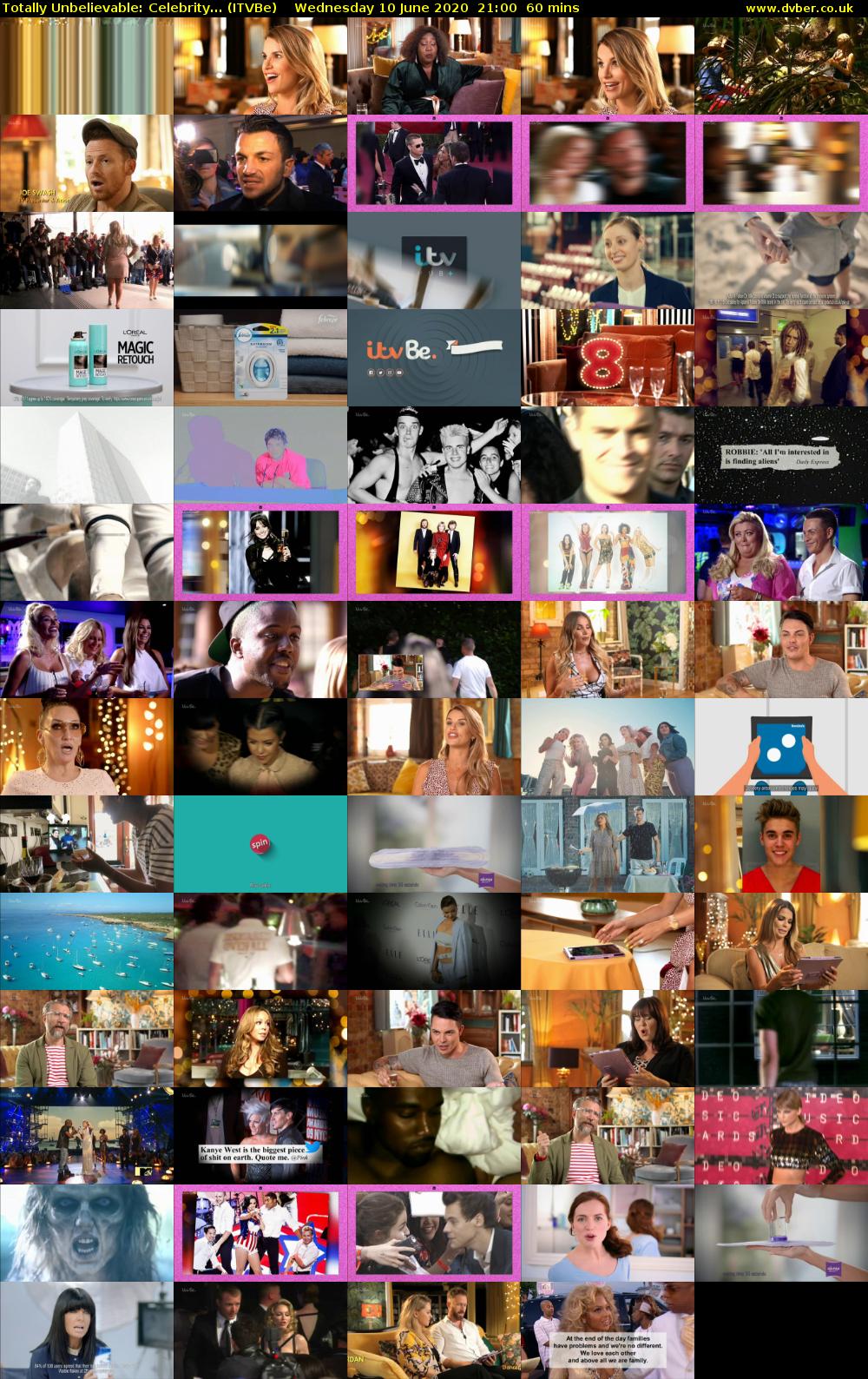 Totally Unbelievable: Celebrity... (ITVBe) Wednesday 10 June 2020 21:00 - 22:00