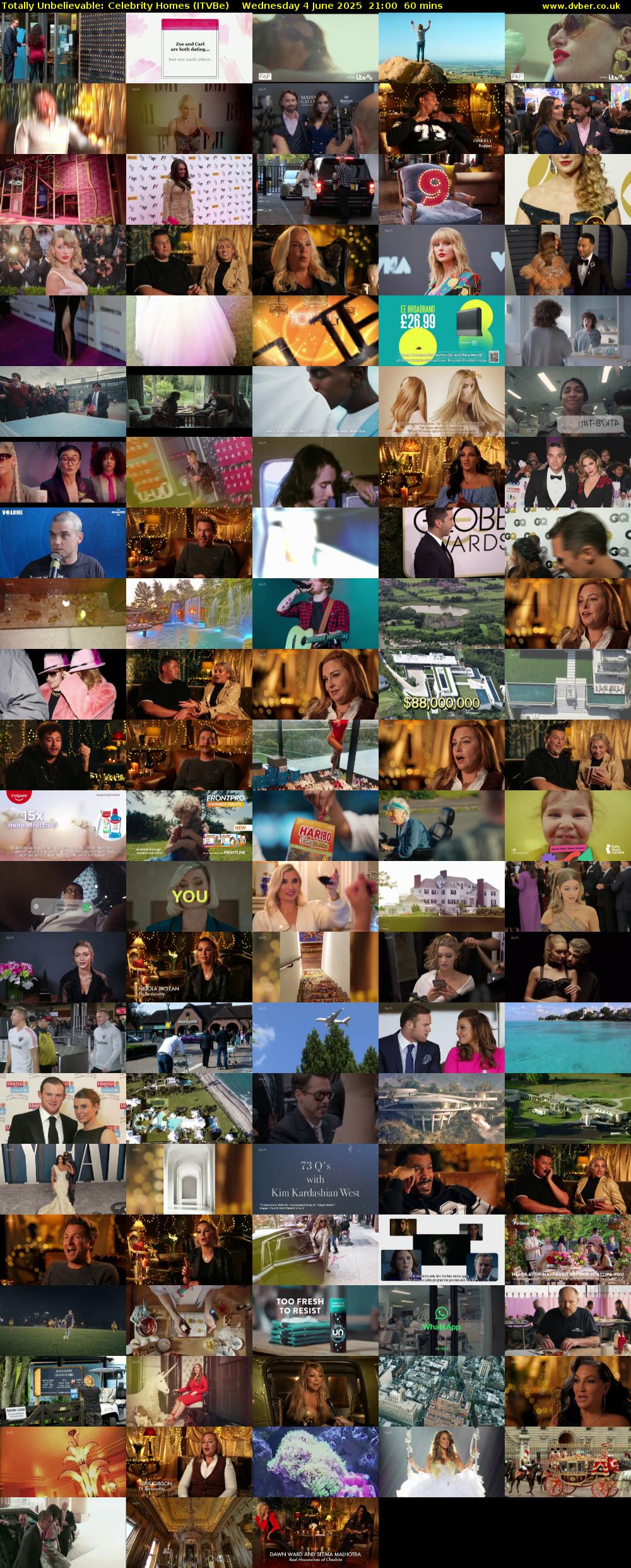 Totally Unbelievable: Celebrity Homes (ITVBe) Wednesday 4 June 2025 21:00 - 22:00