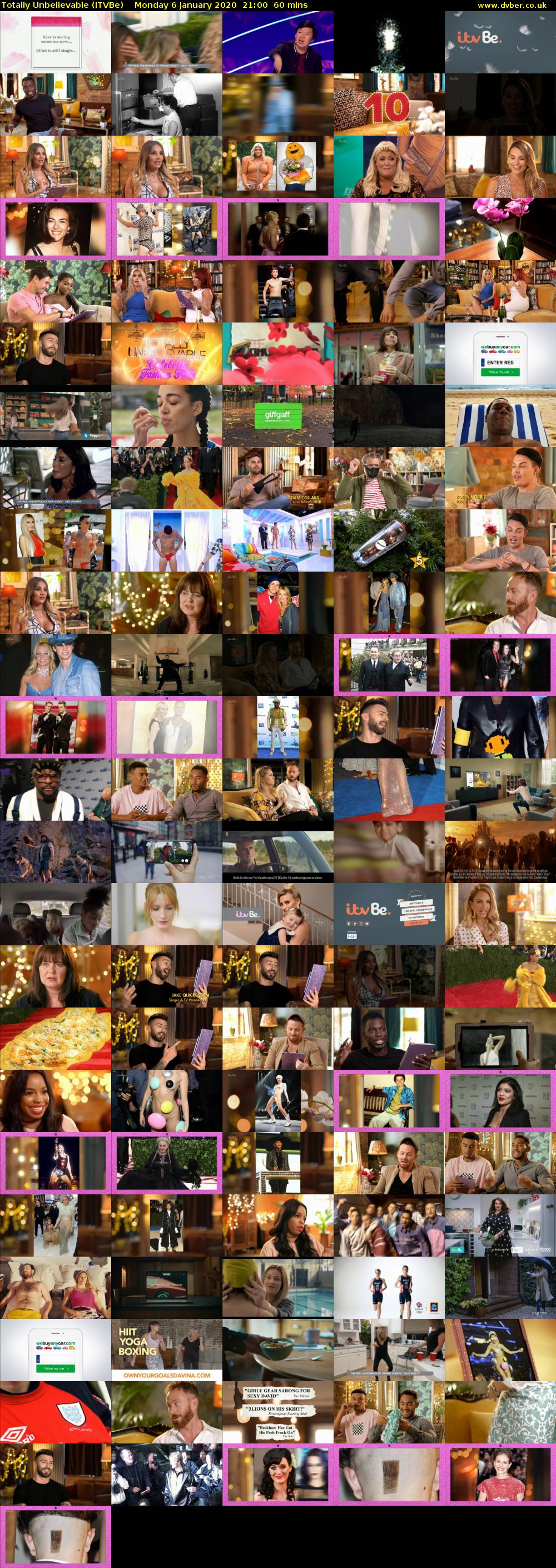 Totally Unbelievable (ITVBe) Monday 6 January 2020 21:00 - 22:00