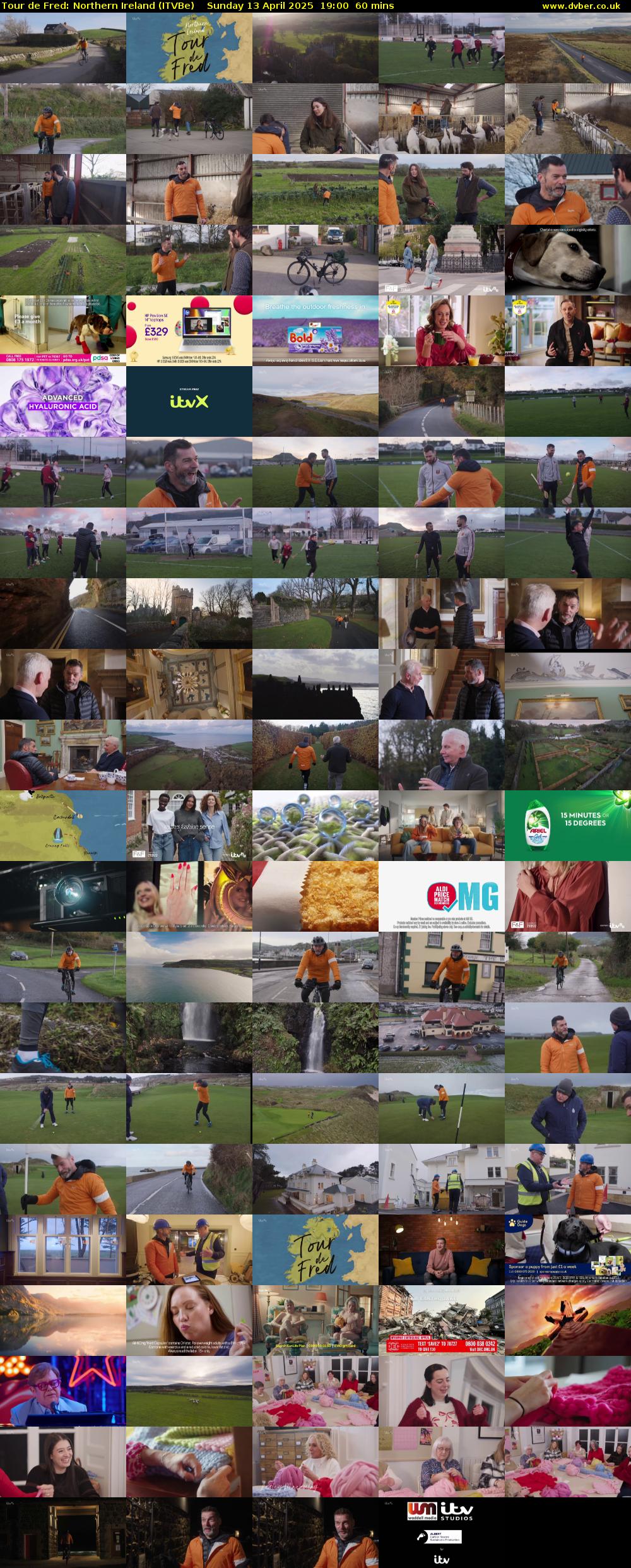 Tour de Fred: Northern Ireland (ITVBe) Sunday 13 April 2025 19:00 - 20:00
