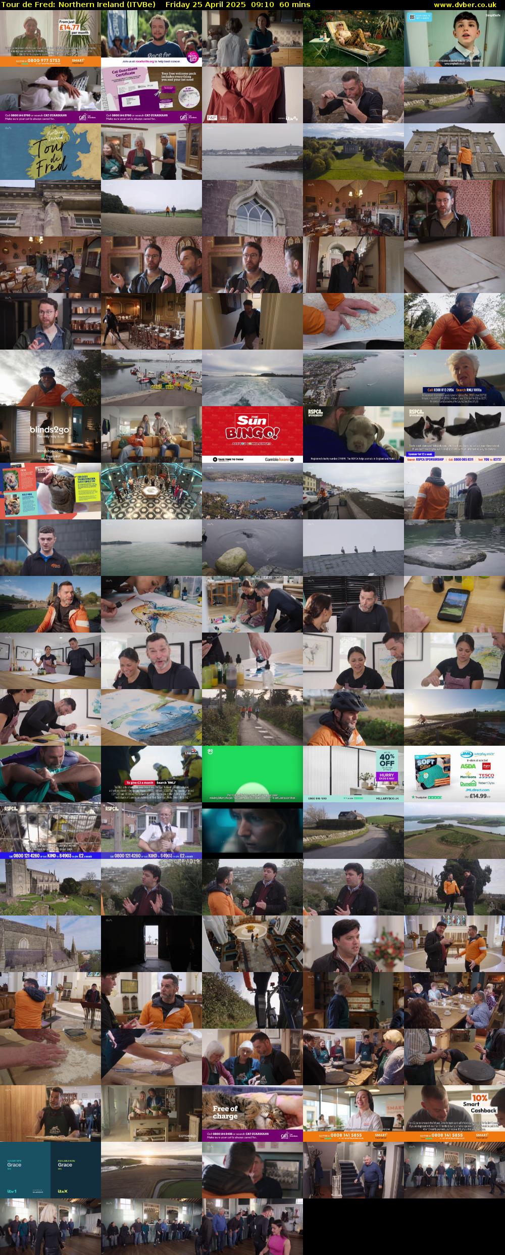 Tour de Fred: Northern Ireland (ITVBe) Friday 25 April 2025 09:10 - 10:10