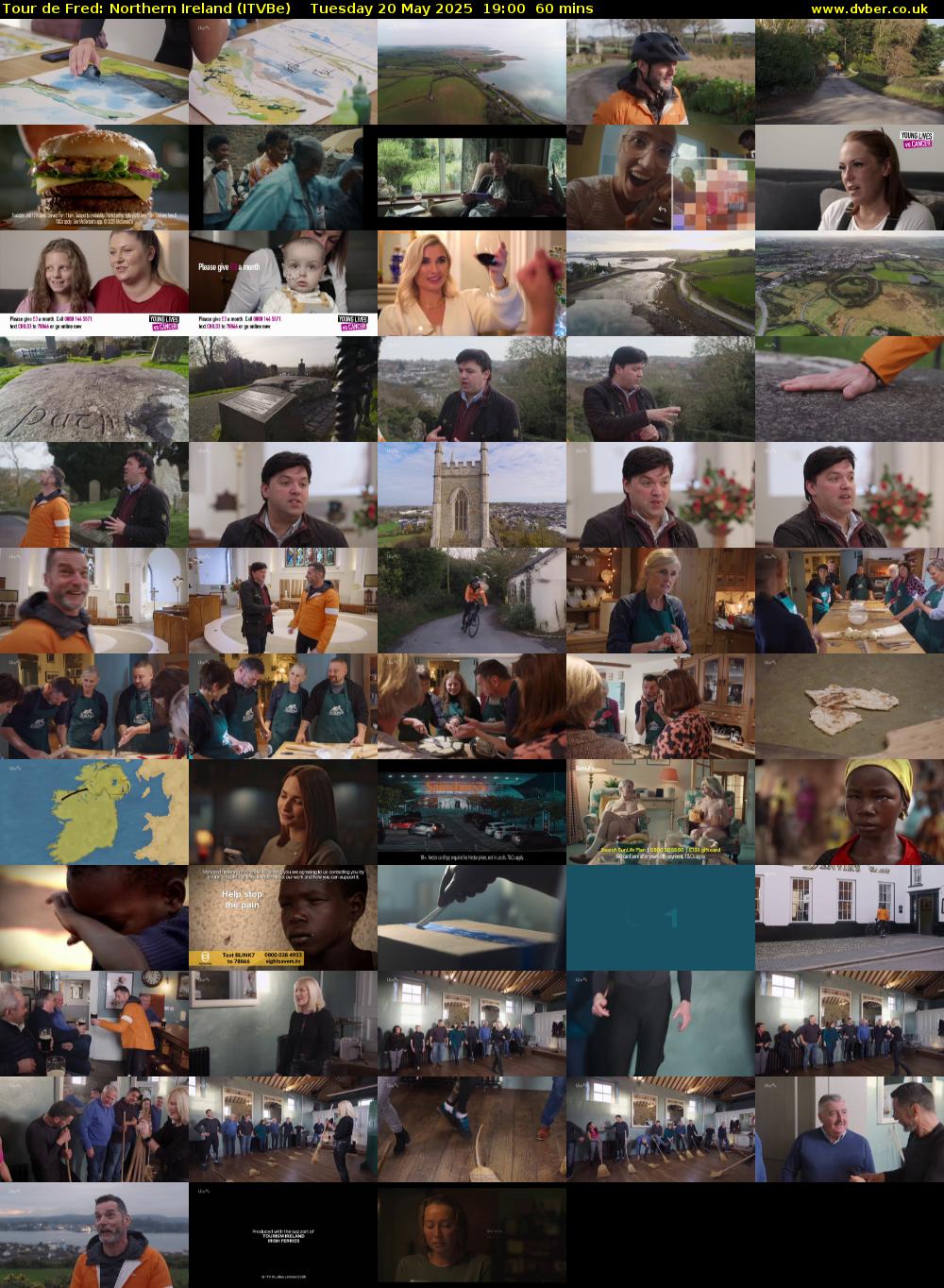 Tour de Fred: Northern Ireland (ITVBe) Tuesday 20 May 2025 19:00 - 20:00