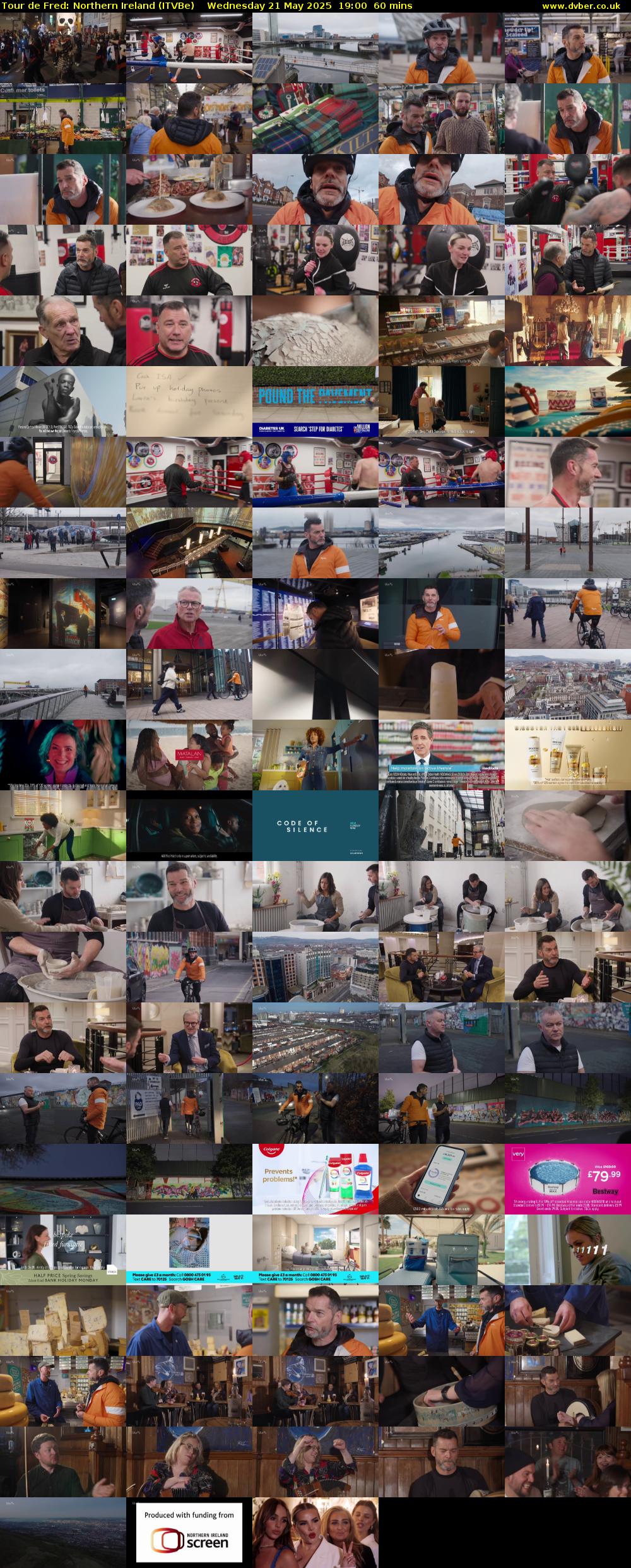 Tour de Fred: Northern Ireland (ITVBe) Wednesday 21 May 2025 19:00 - 20:00