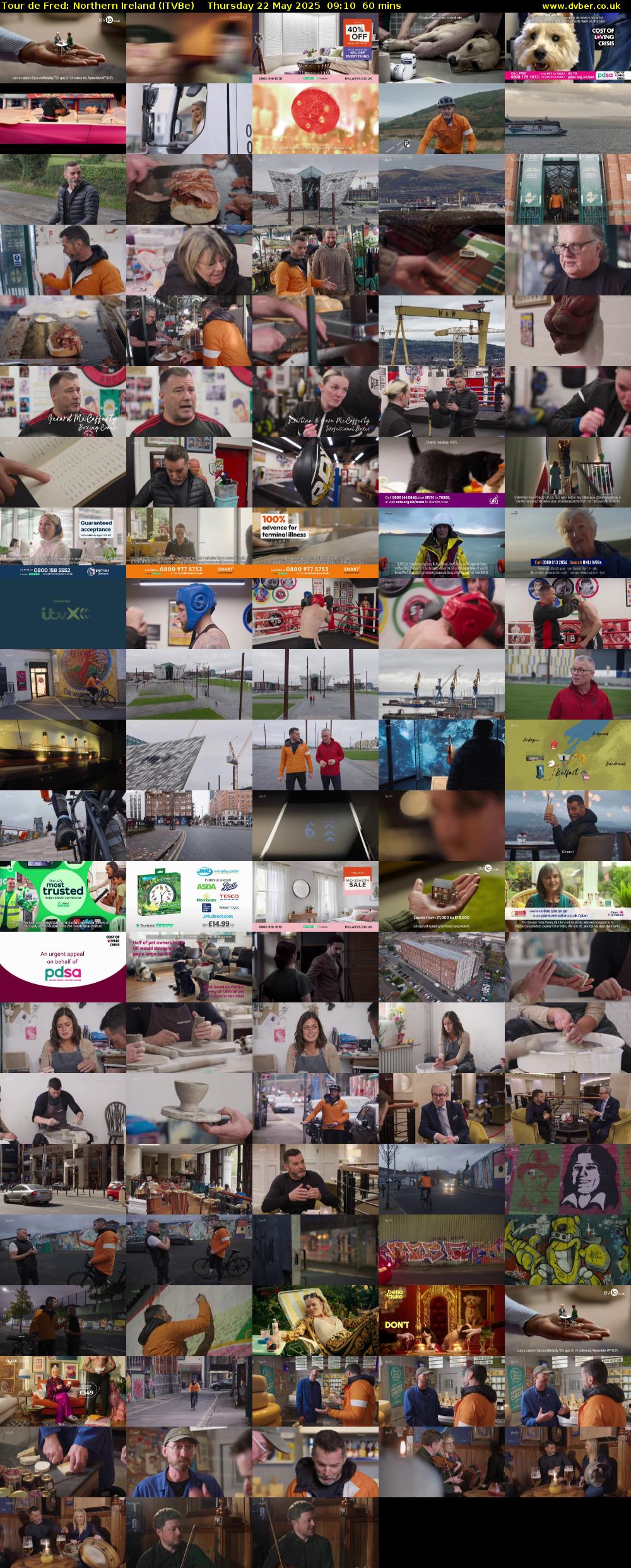 Tour de Fred: Northern Ireland (ITVBe) Thursday 22 May 2025 09:10 - 10:10