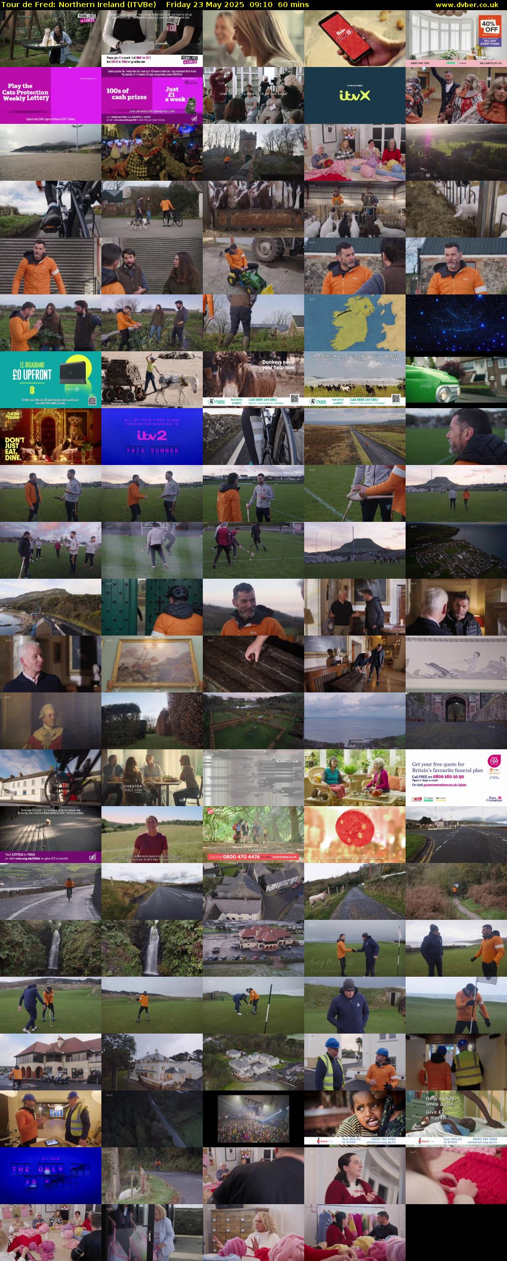 Tour de Fred: Northern Ireland (ITVBe) Friday 23 May 2025 09:10 - 10:10