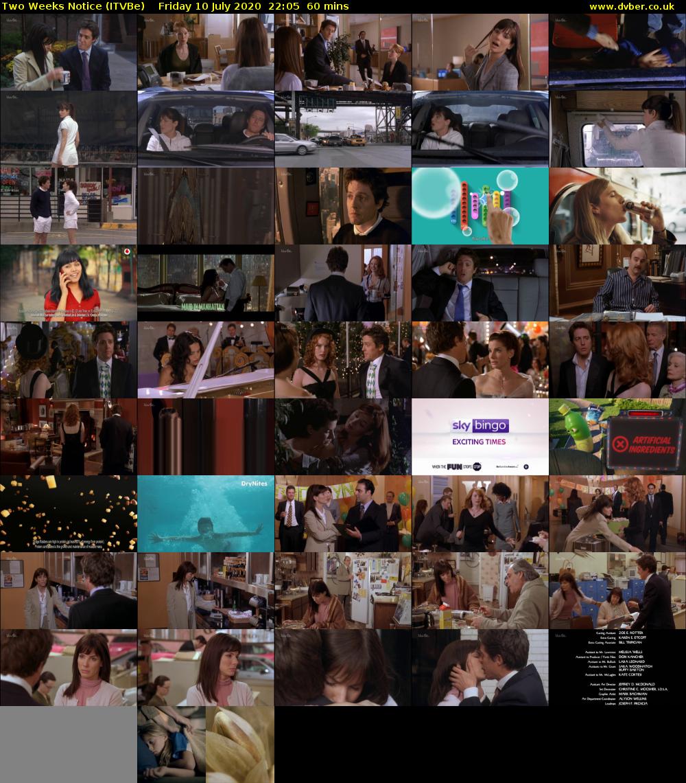 Two Weeks Notice (ITVBe) Friday 10 July 2020 22:05 - 23:05
