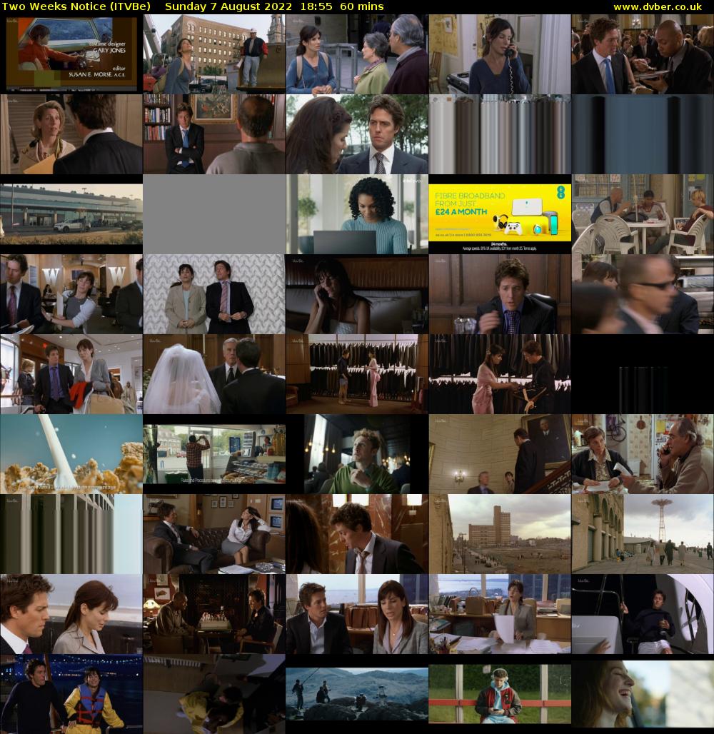 Two Weeks Notice (ITVBe) Sunday 7 August 2022 18:55 - 19:55