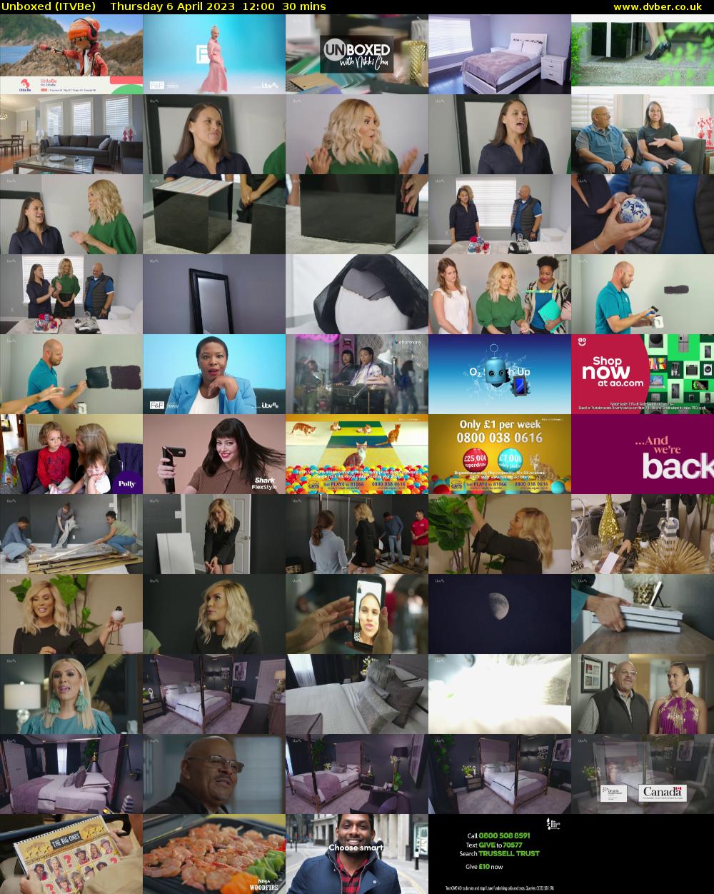 Unboxed (ITVBe) Thursday 6 April 2023 12:00 - 12:30