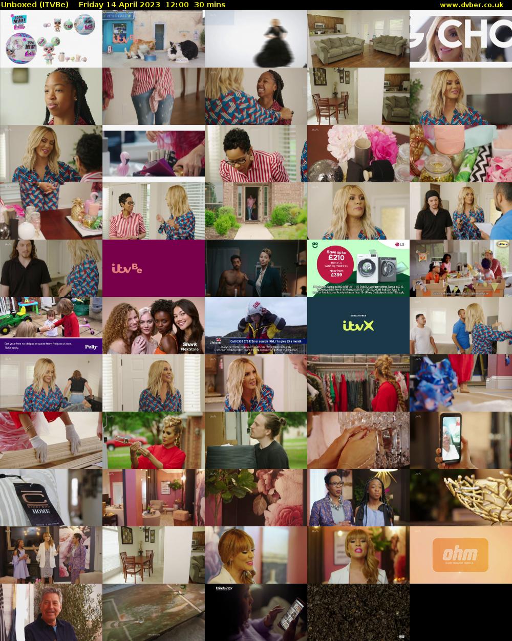 Unboxed (ITVBe) Friday 14 April 2023 12:00 - 12:30