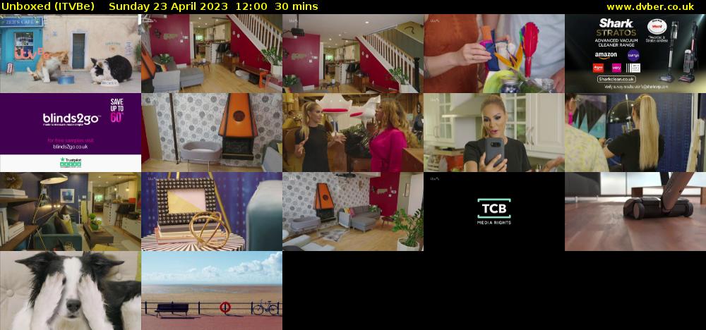 Unboxed (ITVBe) Sunday 23 April 2023 12:00 - 12:30