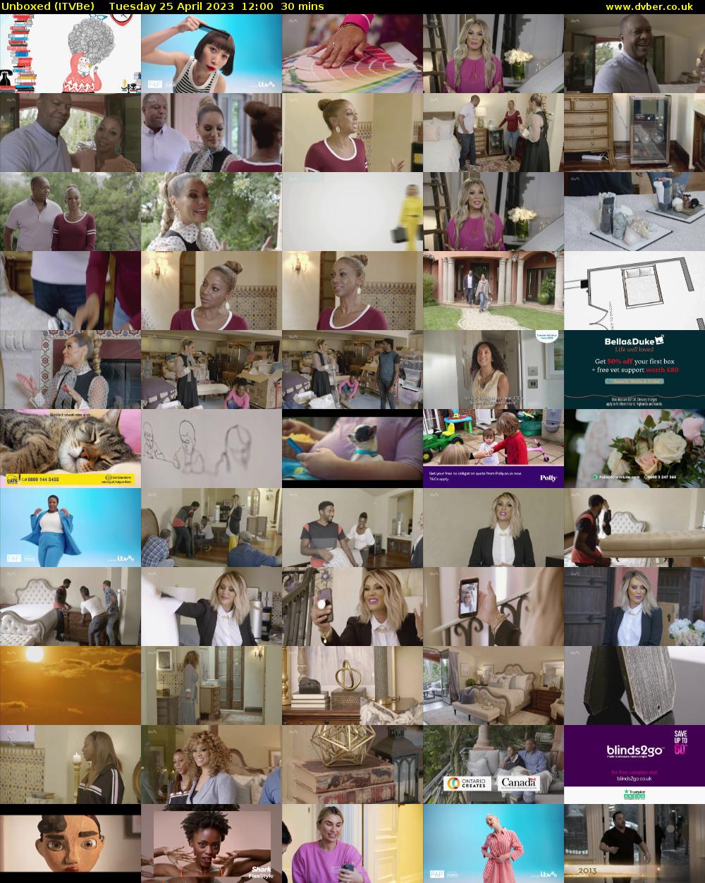 Unboxed (ITVBe) Tuesday 25 April 2023 12:00 - 12:30