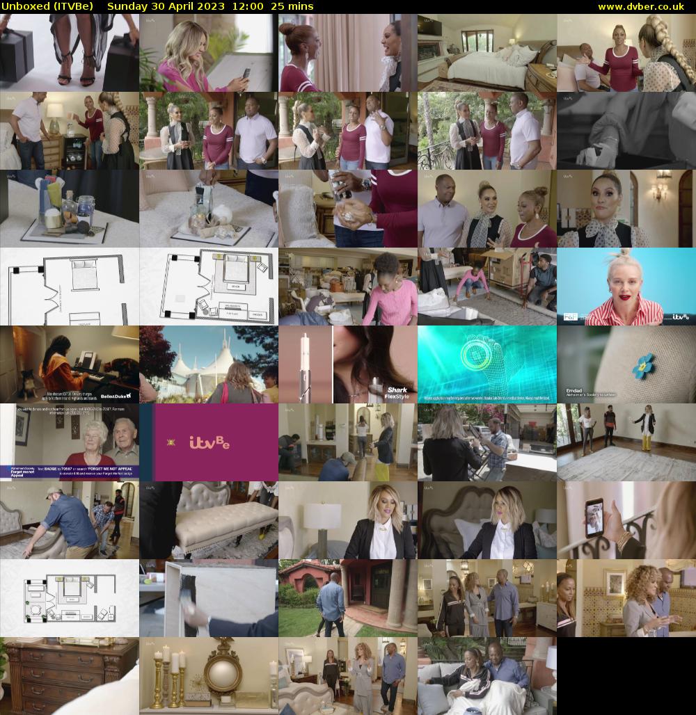 Unboxed (ITVBe) Sunday 30 April 2023 12:00 - 12:25