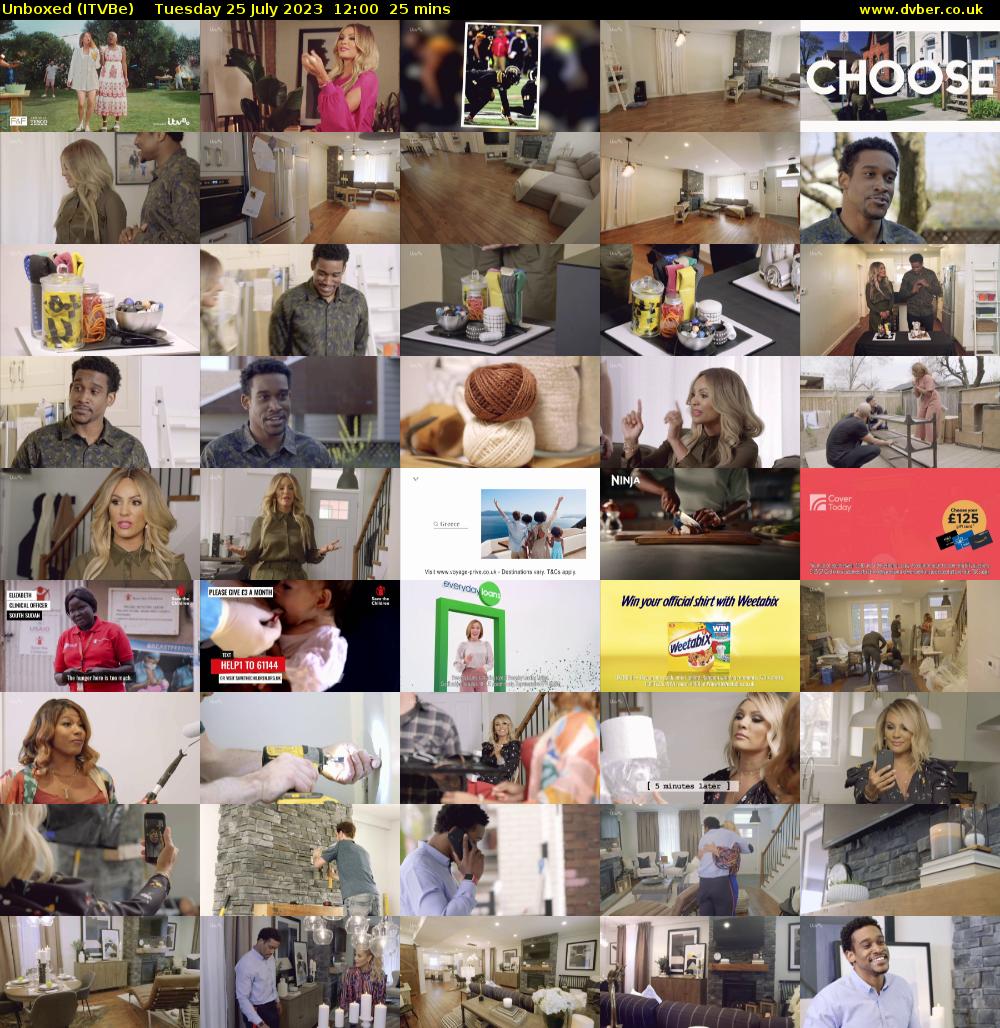 Unboxed (ITVBe) Tuesday 25 July 2023 12:00 - 12:25