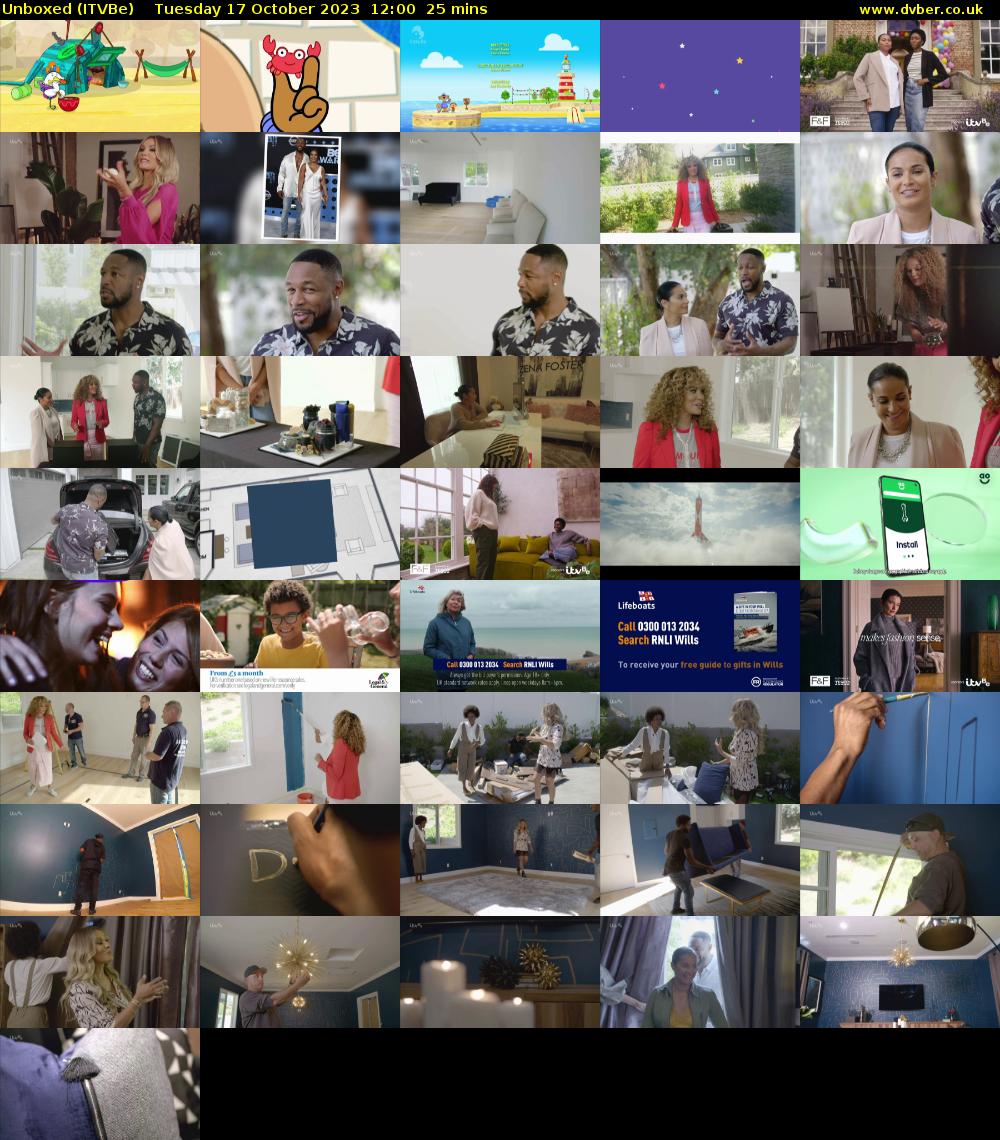 Unboxed (ITVBe) Tuesday 17 October 2023 12:00 - 12:25
