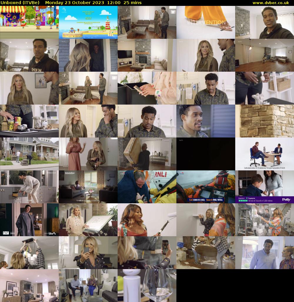 Unboxed (ITVBe) Monday 23 October 2023 12:00 - 12:25