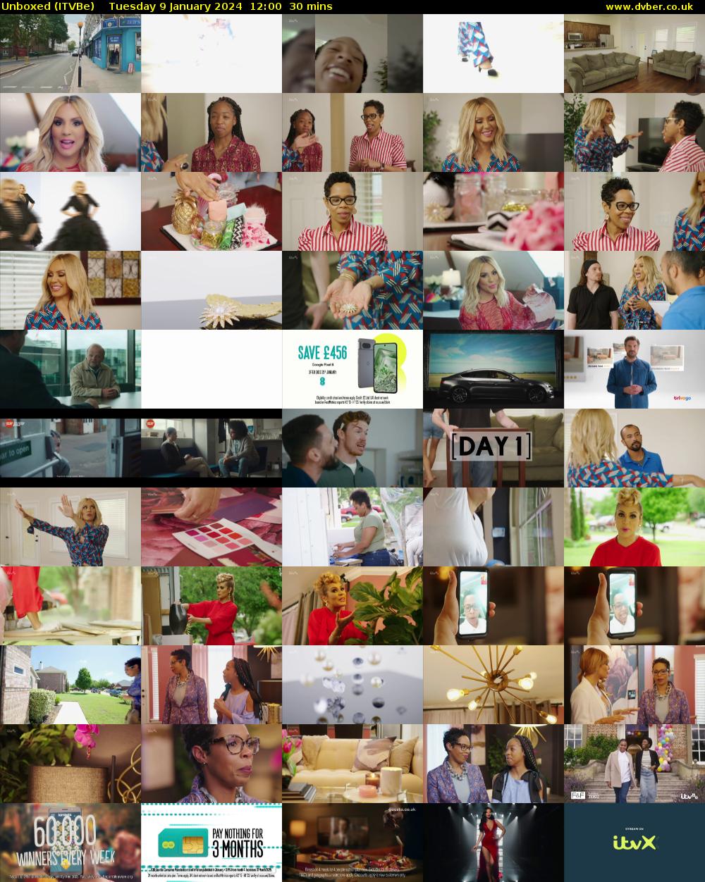 Unboxed (ITVBe) Tuesday 9 January 2024 12:00 - 12:30