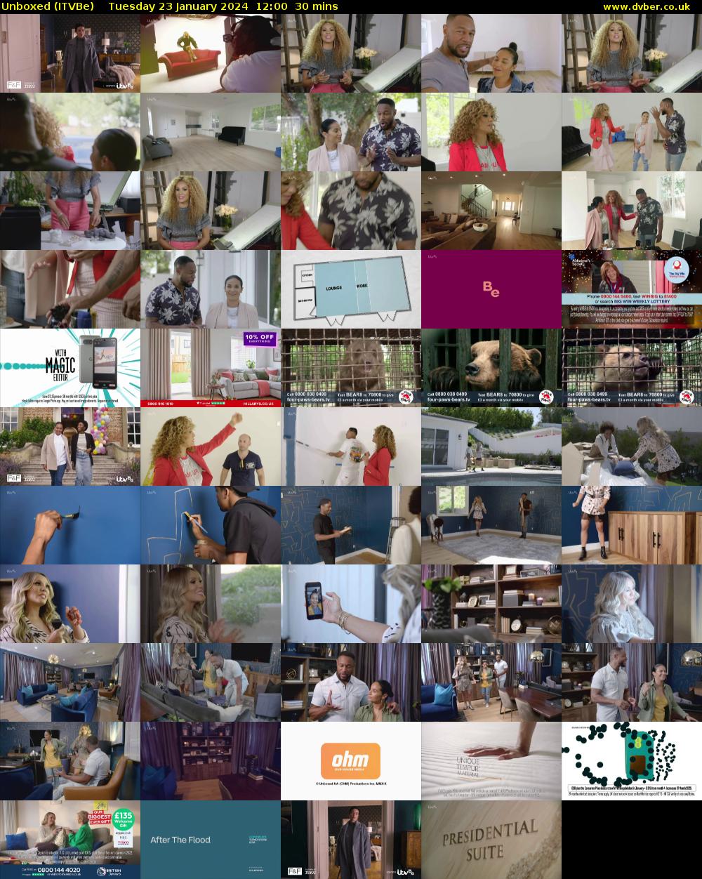 Unboxed (ITVBe) Tuesday 23 January 2024 12:00 - 12:30