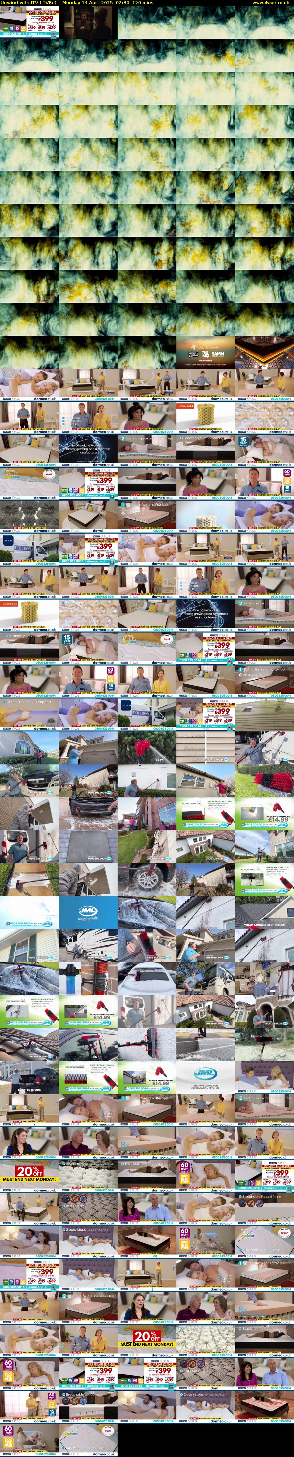 Unwind With ITV (ITVBe) Monday 14 April 2025 02:30 - 04:30