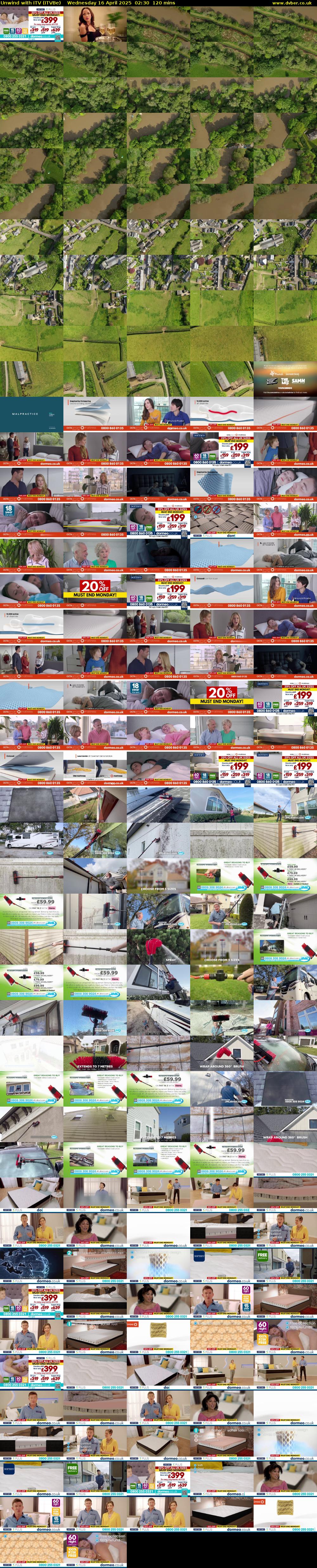 Unwind With ITV (ITVBe) Wednesday 16 April 2025 02:30 - 04:30
