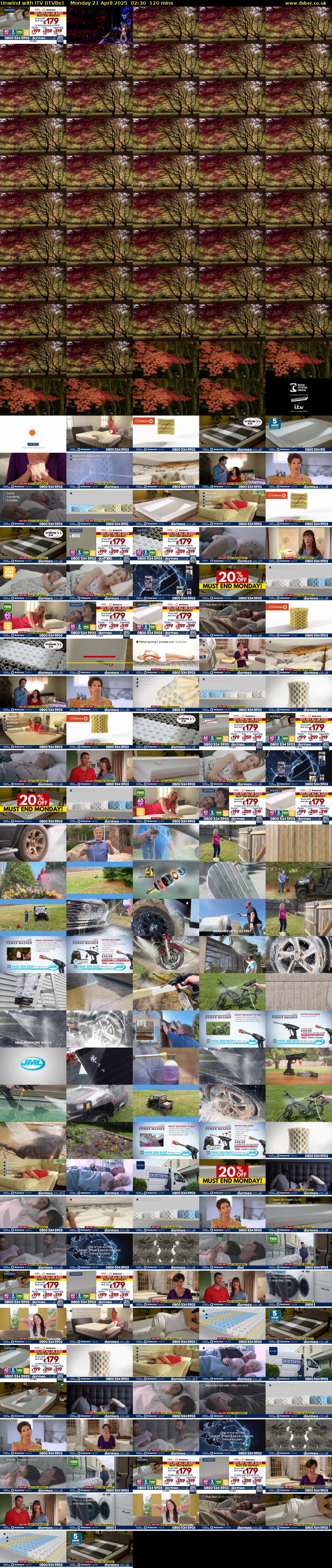 Unwind With ITV (ITVBe) Monday 21 April 2025 02:30 - 04:30