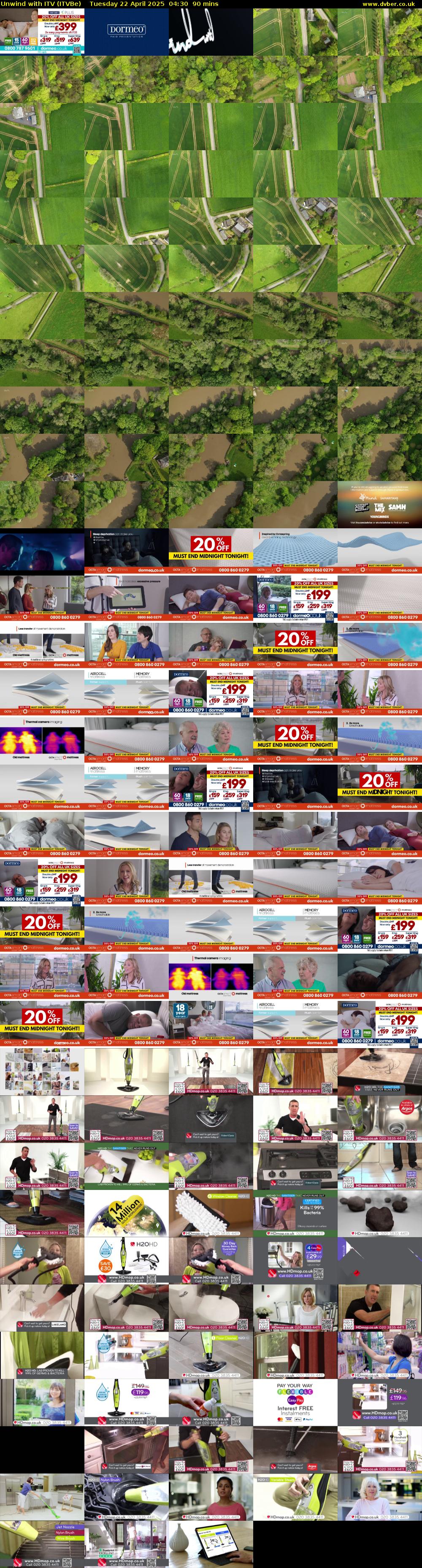 Unwind With ITV (ITVBe) Tuesday 22 April 2025 04:30 - 06:00