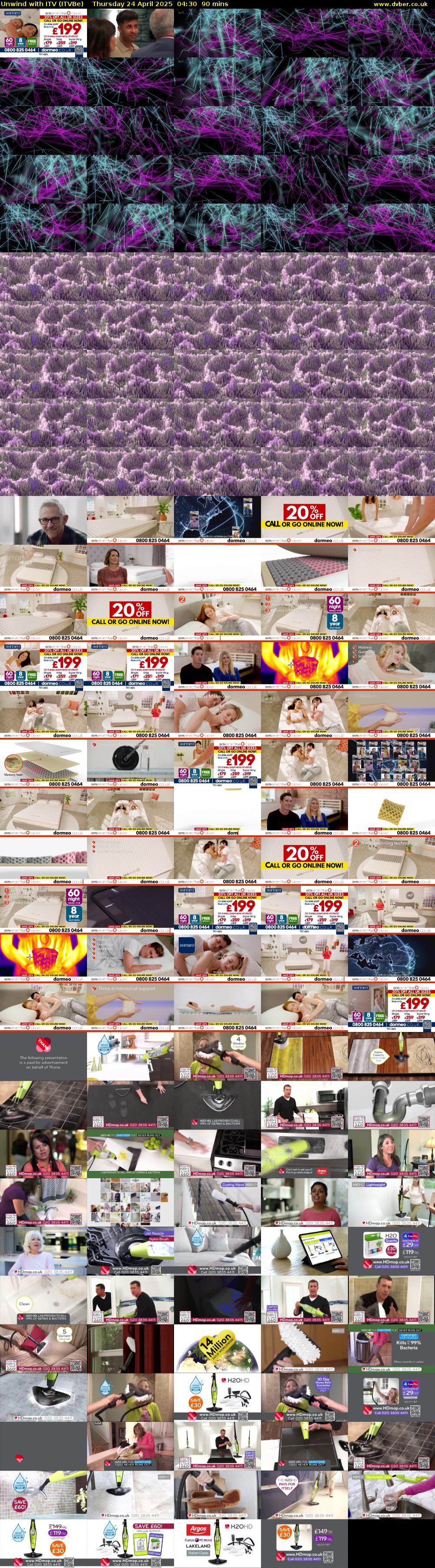 Unwind With ITV (ITVBe) Thursday 24 April 2025 04:30 - 06:00