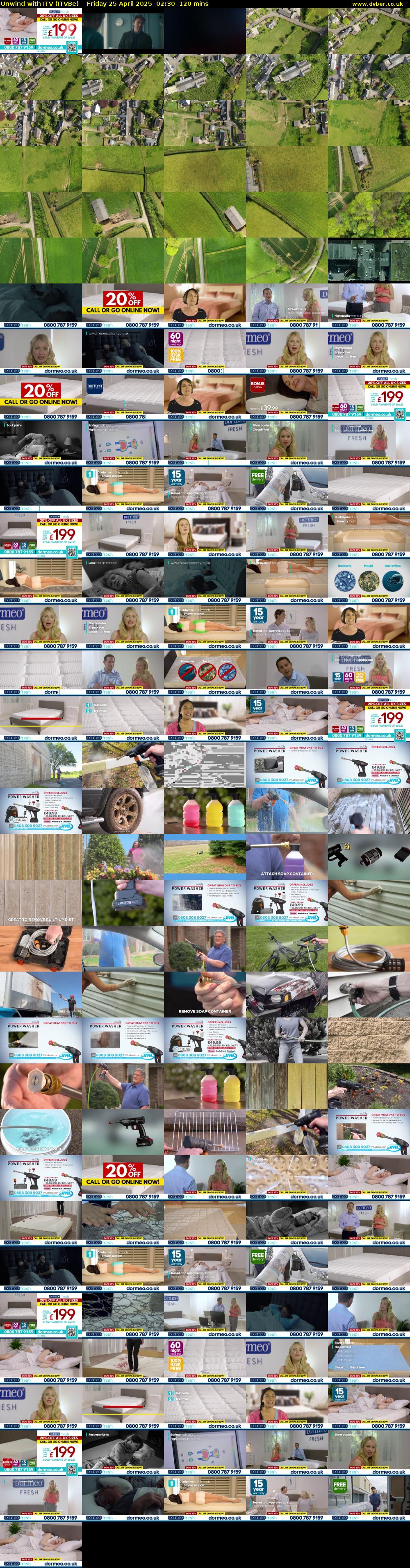 Unwind With ITV (ITVBe) Friday 25 April 2025 02:30 - 04:30