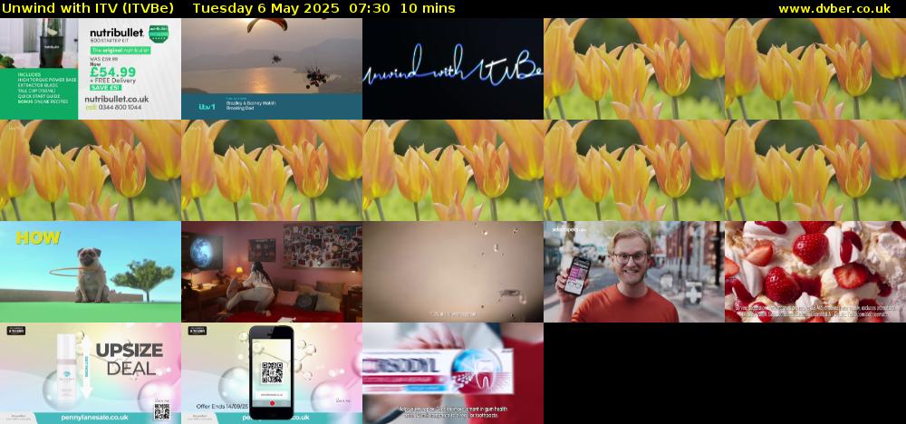 Unwind With ITV (ITVBe) Tuesday 6 May 2025 07:30 - 07:40