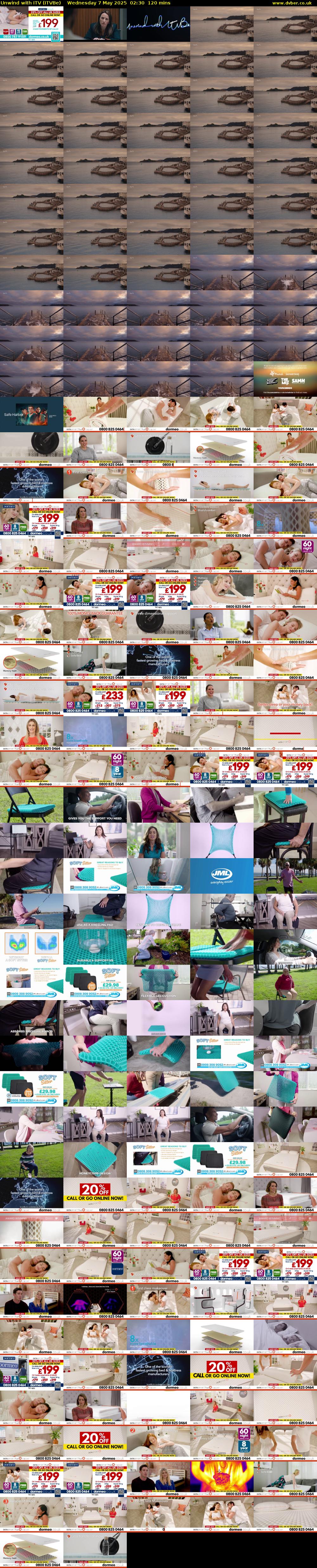 Unwind With ITV (ITVBe) Wednesday 7 May 2025 02:30 - 04:30