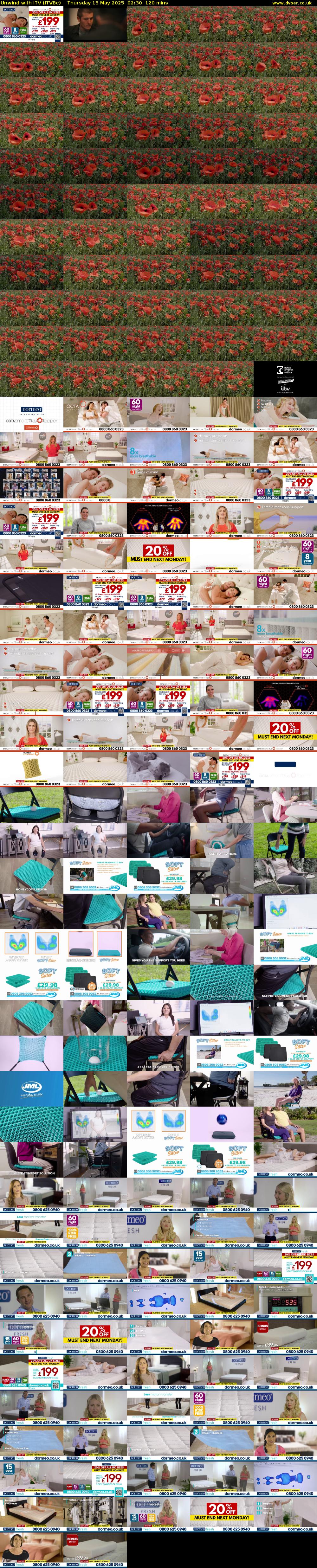 Unwind With ITV (ITVBe) Thursday 15 May 2025 02:30 - 04:30
